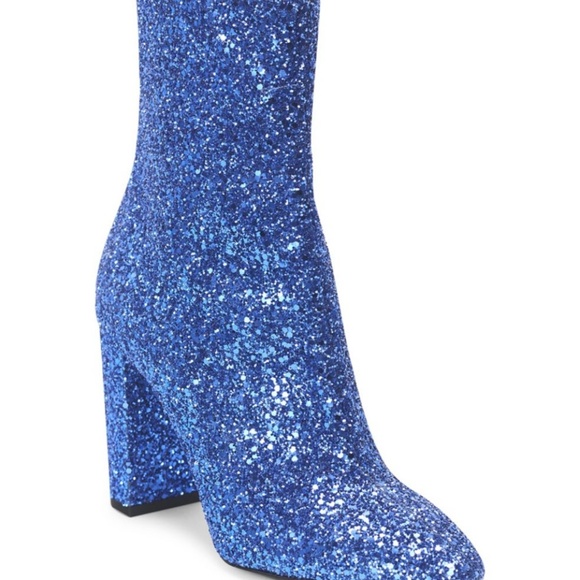 Saint Laurent Glitter Zip-Up Ankle Boots - Picture 4 of 4
